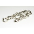  bratara masiva "chainmaille", din argint. atelier francez. pre-1940